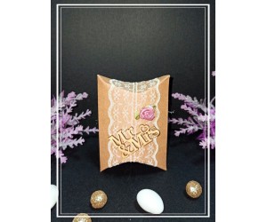  Μπομπονιέρα γάμου κουτί Mr&Mrs